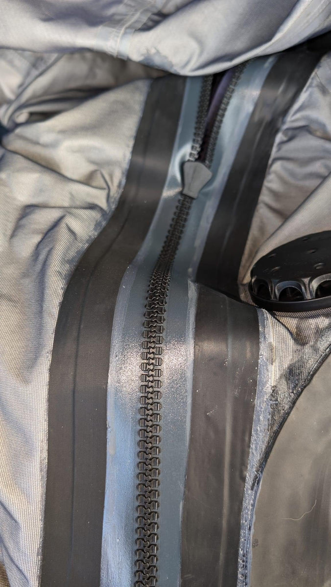 Drysuit Repair Zipper Replacement TiZip Zipper Paragon Dive Group