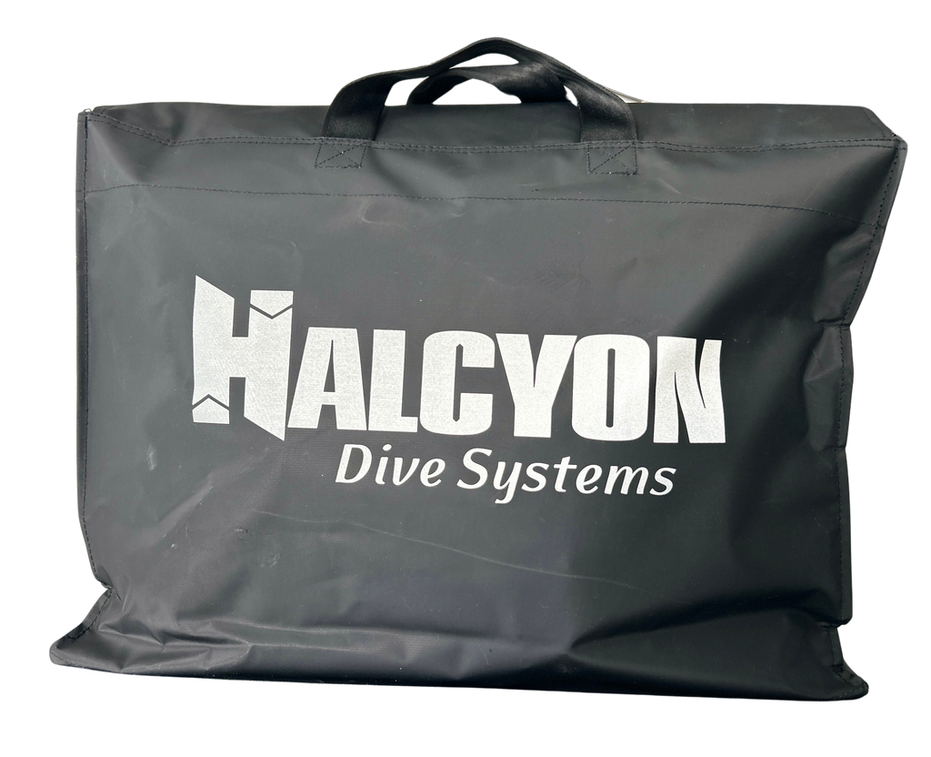 Black bag with Halcyon Dive Systems logo.
