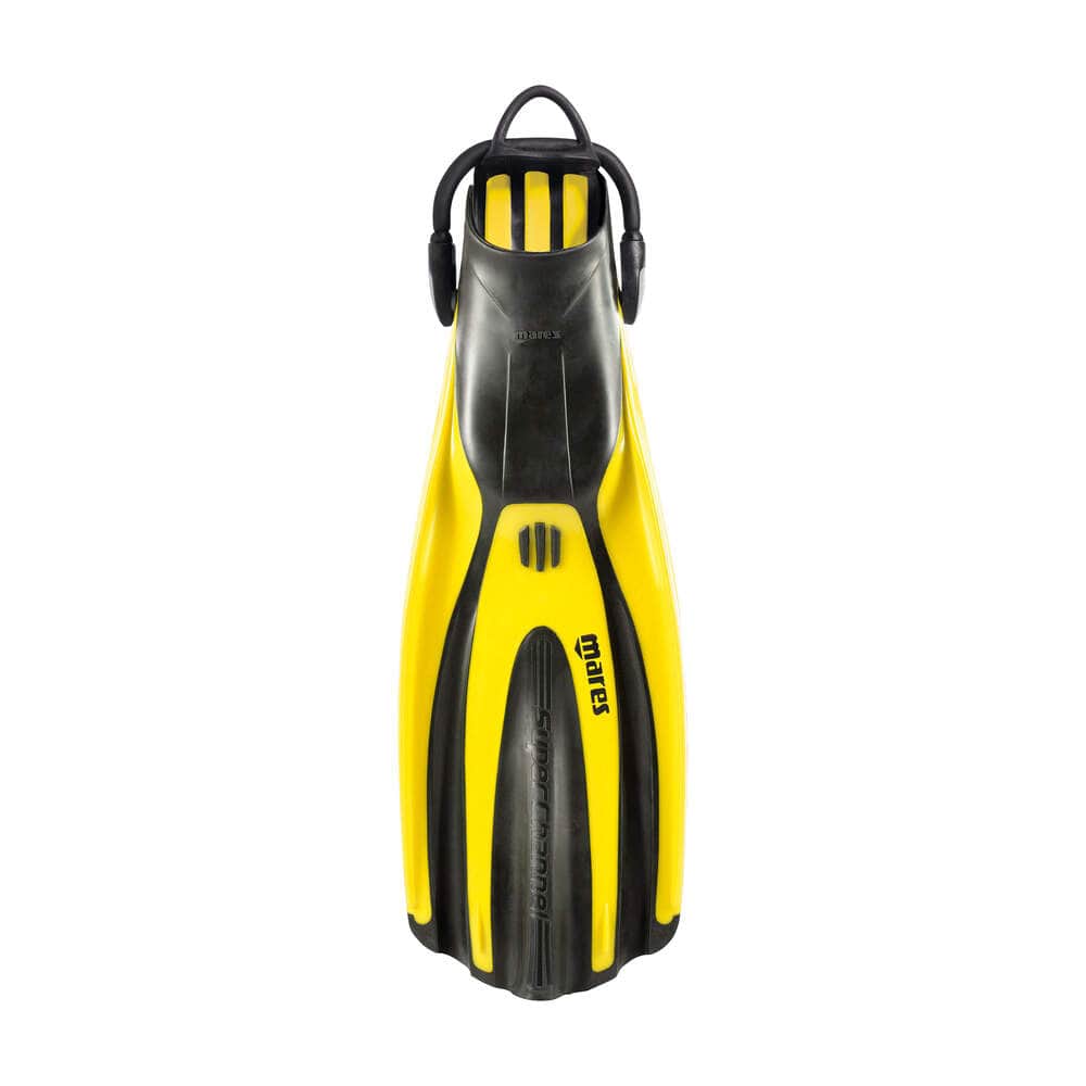 Yellow and black Avanti Superchannel dive fins