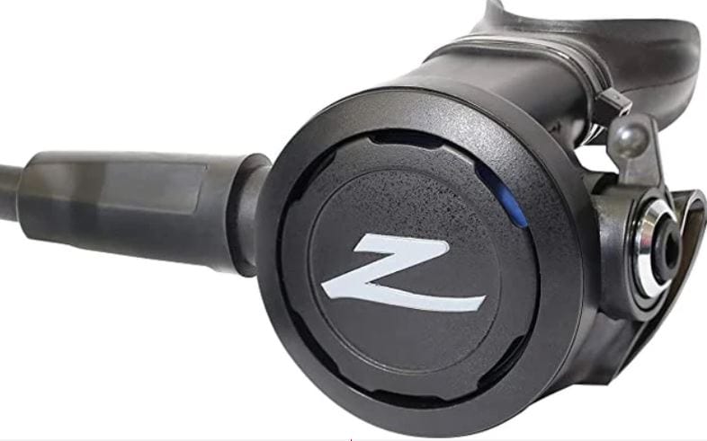 Scuba diving regulator with Z logo