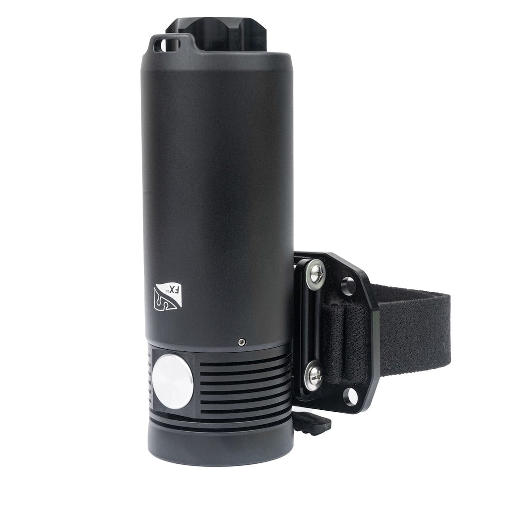 FX40-1 Black flashlight with strap