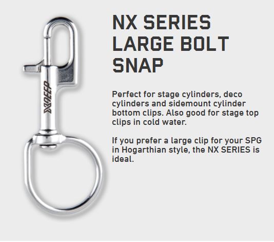 Bolt Snaps - XDEEP NX Series High-Quality Snaps for Diving