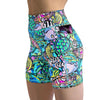 Spacefish Army - Eco-Friendly Neon Fish Frenzy Shorts