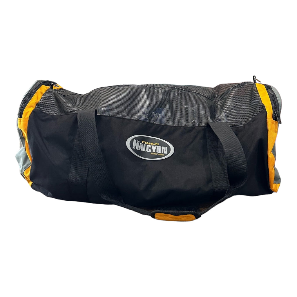 Halcyon duffel bag, black and yellow, image from Photoroom_005_20240820