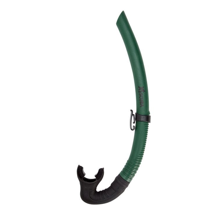 Green snorkel for snorkeling