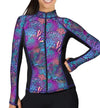 Spacefish Army - Full Zip Up Coral Kaleidoscope Rash Guard