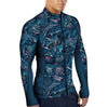 Spacefish Army - Men's Full Zip Clockwork Ocean Rash Guard