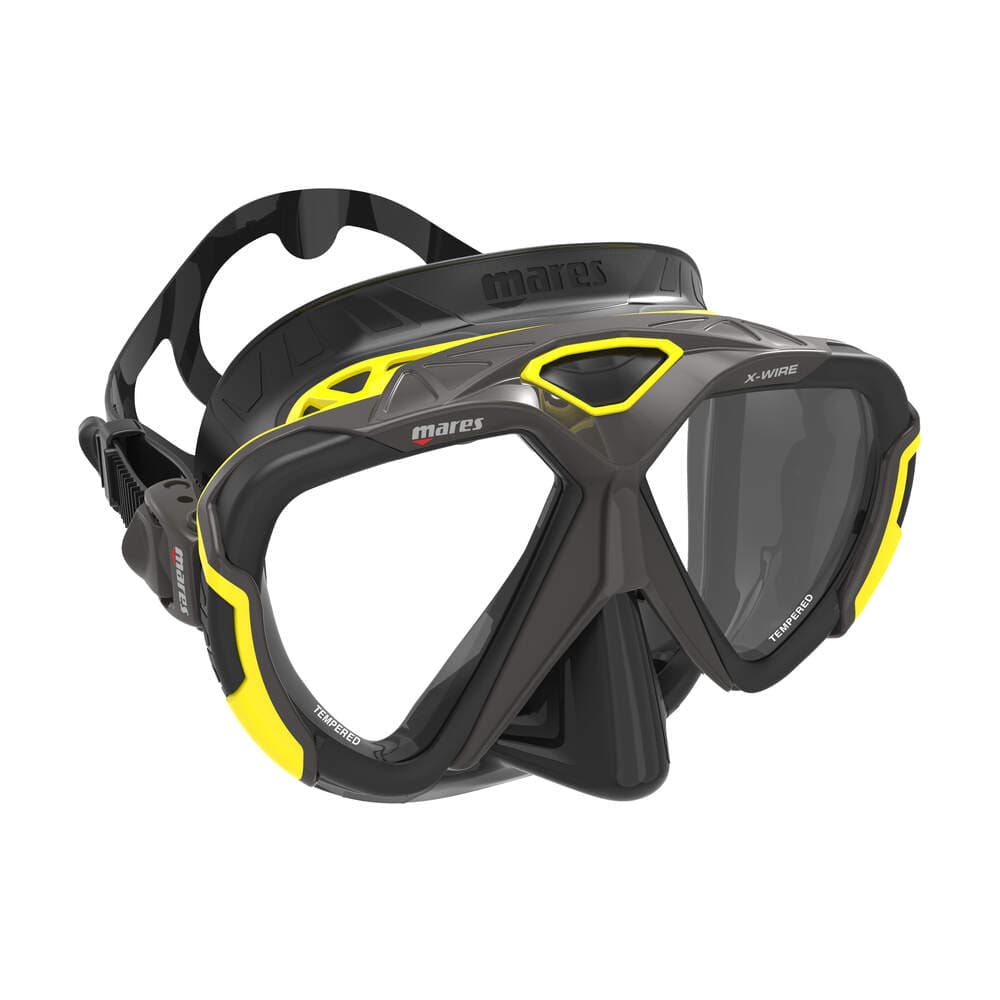 Mares X-Wire Mask - Yellow and Black Scuba Diving Mask