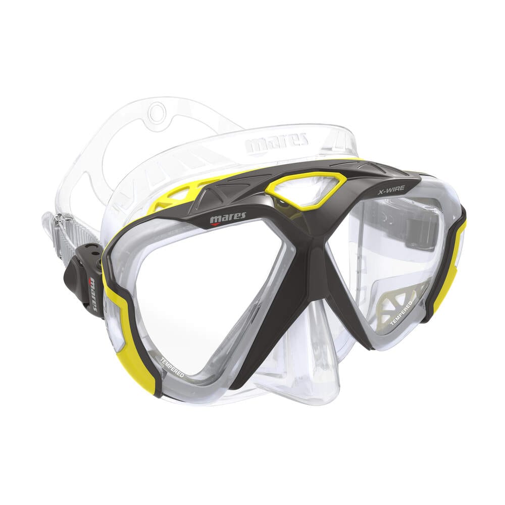 Mares X-Wire Mask - Yellow and Black Scuba Diving Mask