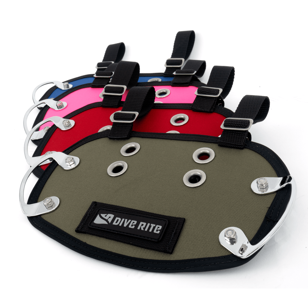 Dive Rite butt plates in various colors