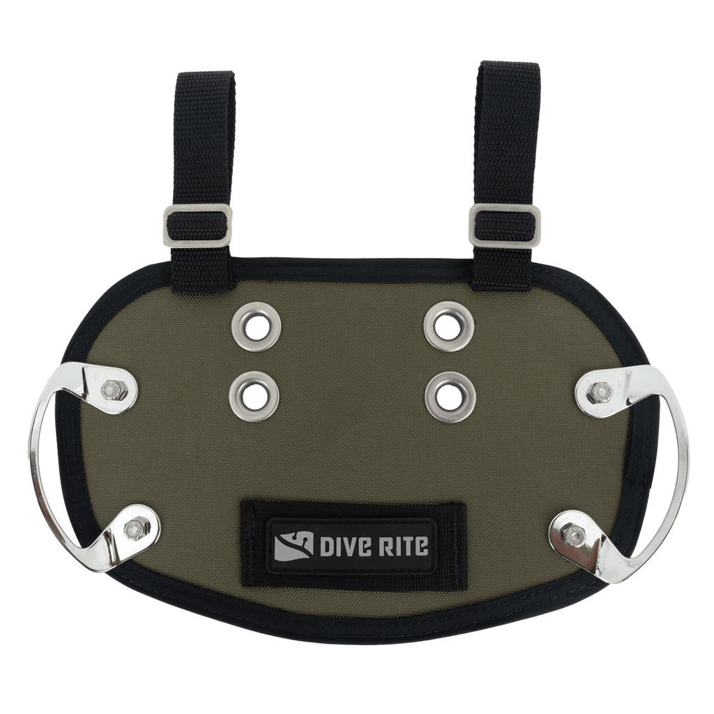 Dive Rite OD Green Butt Plate