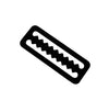 Helium Dive - Serrated Black DLC Titanium Belt Slide