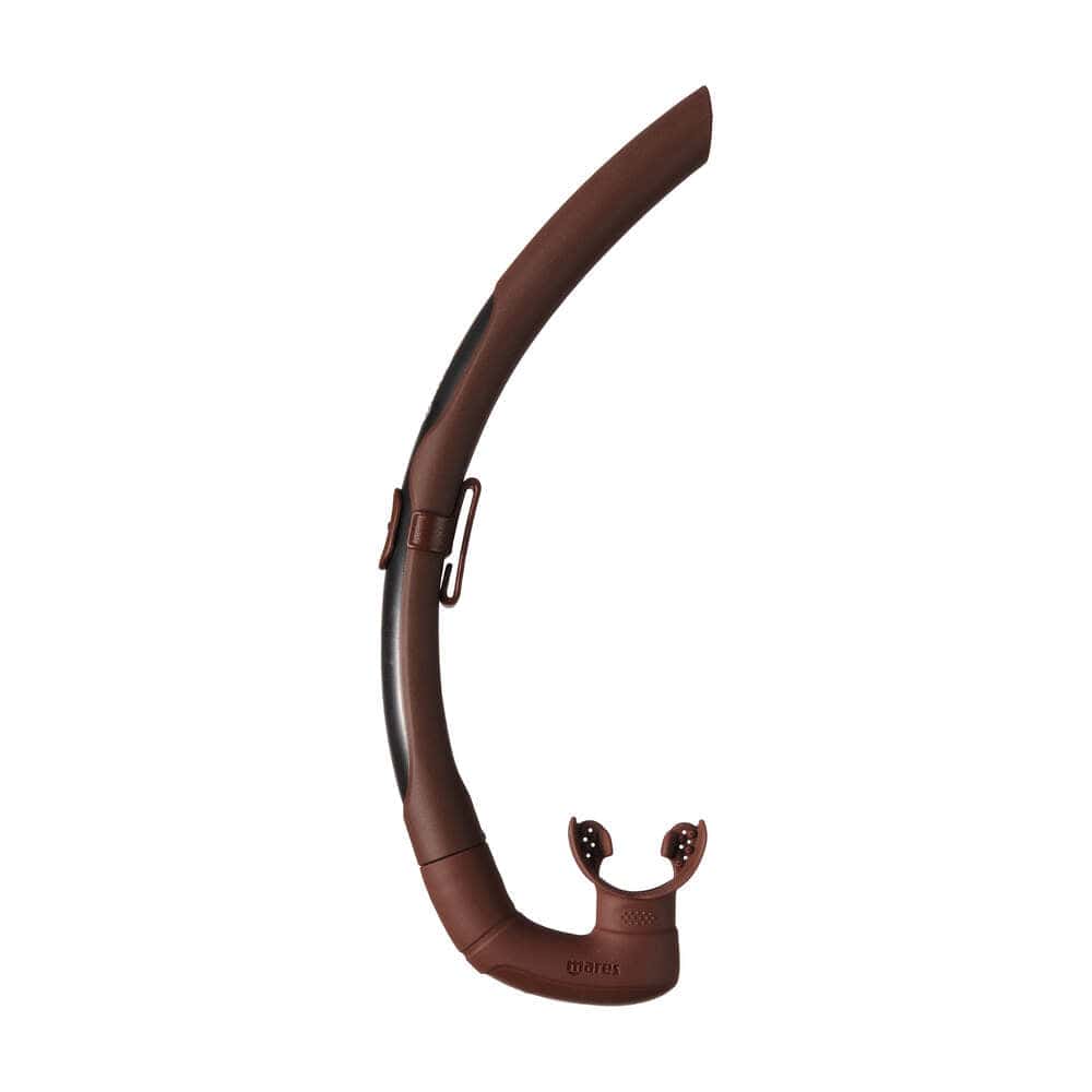 Brown dual snorkel for diving