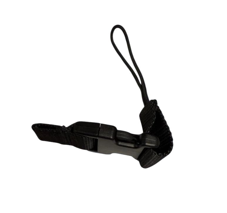 Black lanyard with buckle