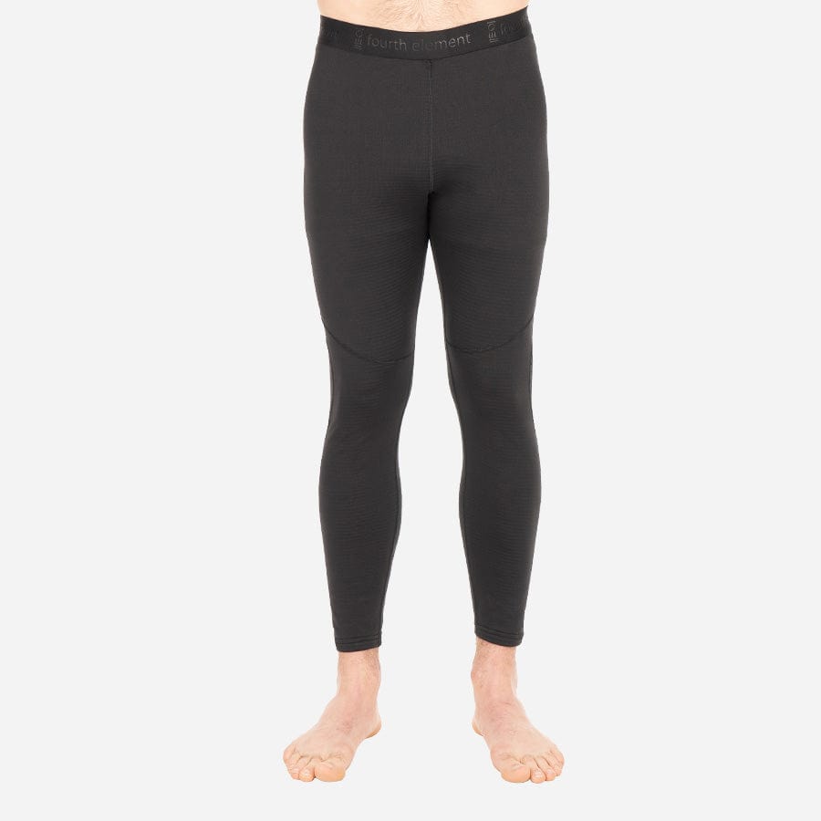 Black thermal leggings - front view