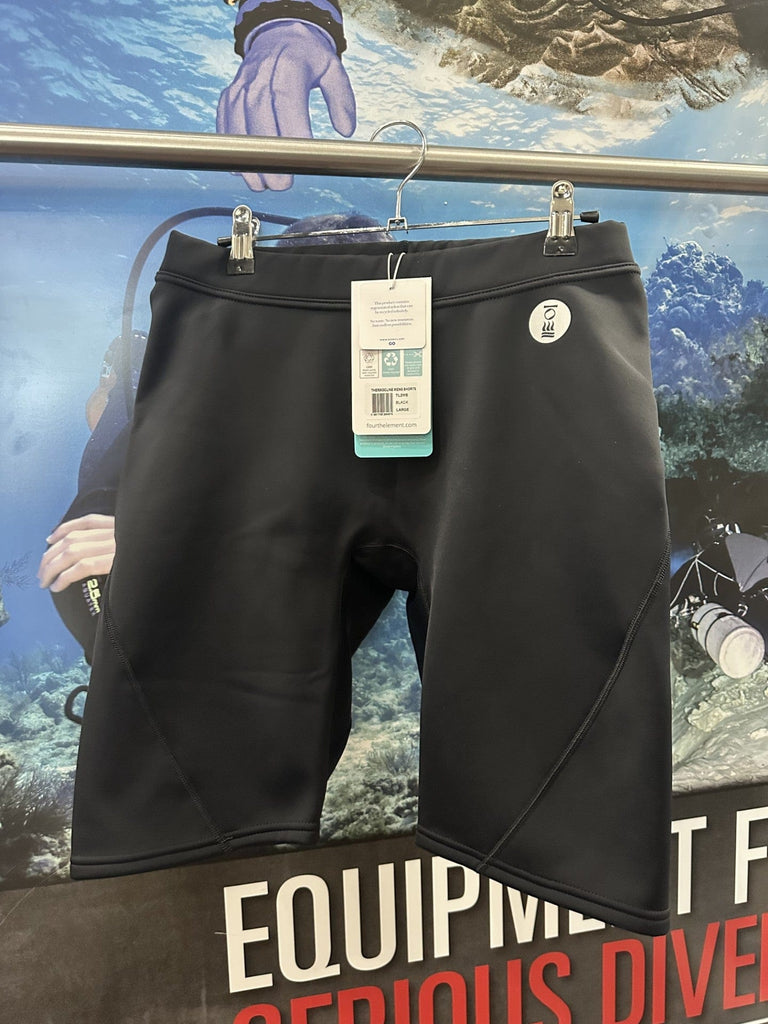 Men's black thermo shorts for diving