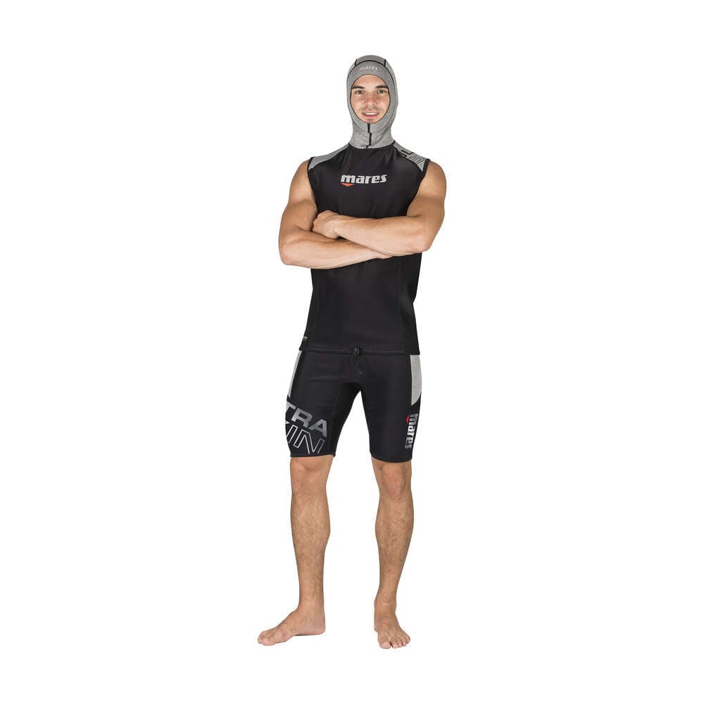 Men's Hooded Top - Black and Grey Wetsuit