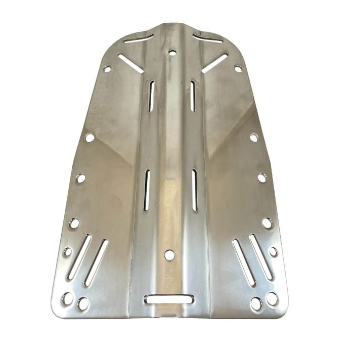 Stainless steel dive backplate