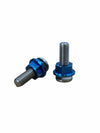 Helium Dive - Titanium STA Fastener Set with Blue Nuts