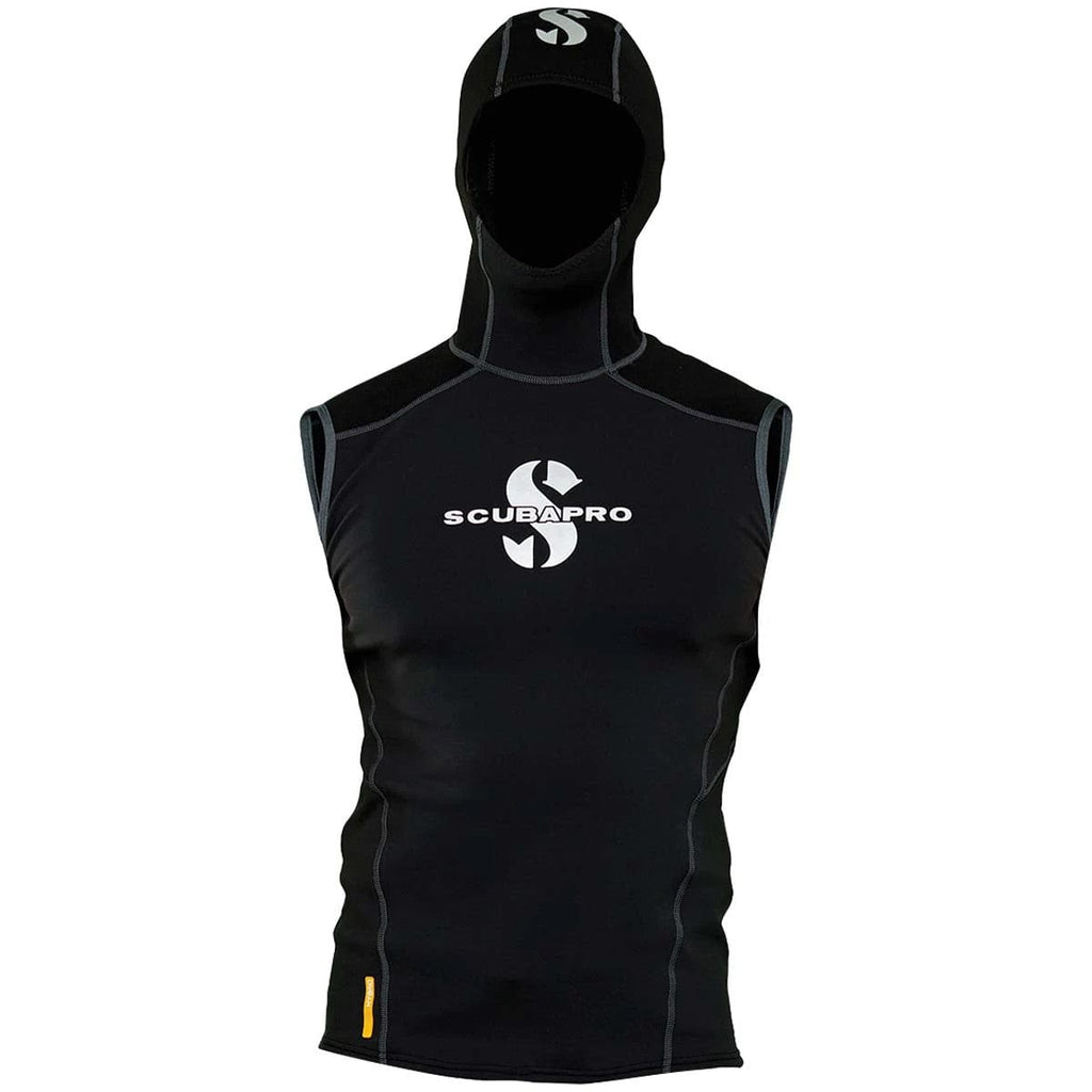 SCUBAPRO sleeveless dive hood, black, primary view