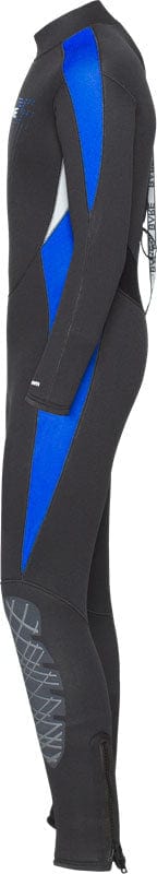5/4mm Full Wetsuit with Blue Accents