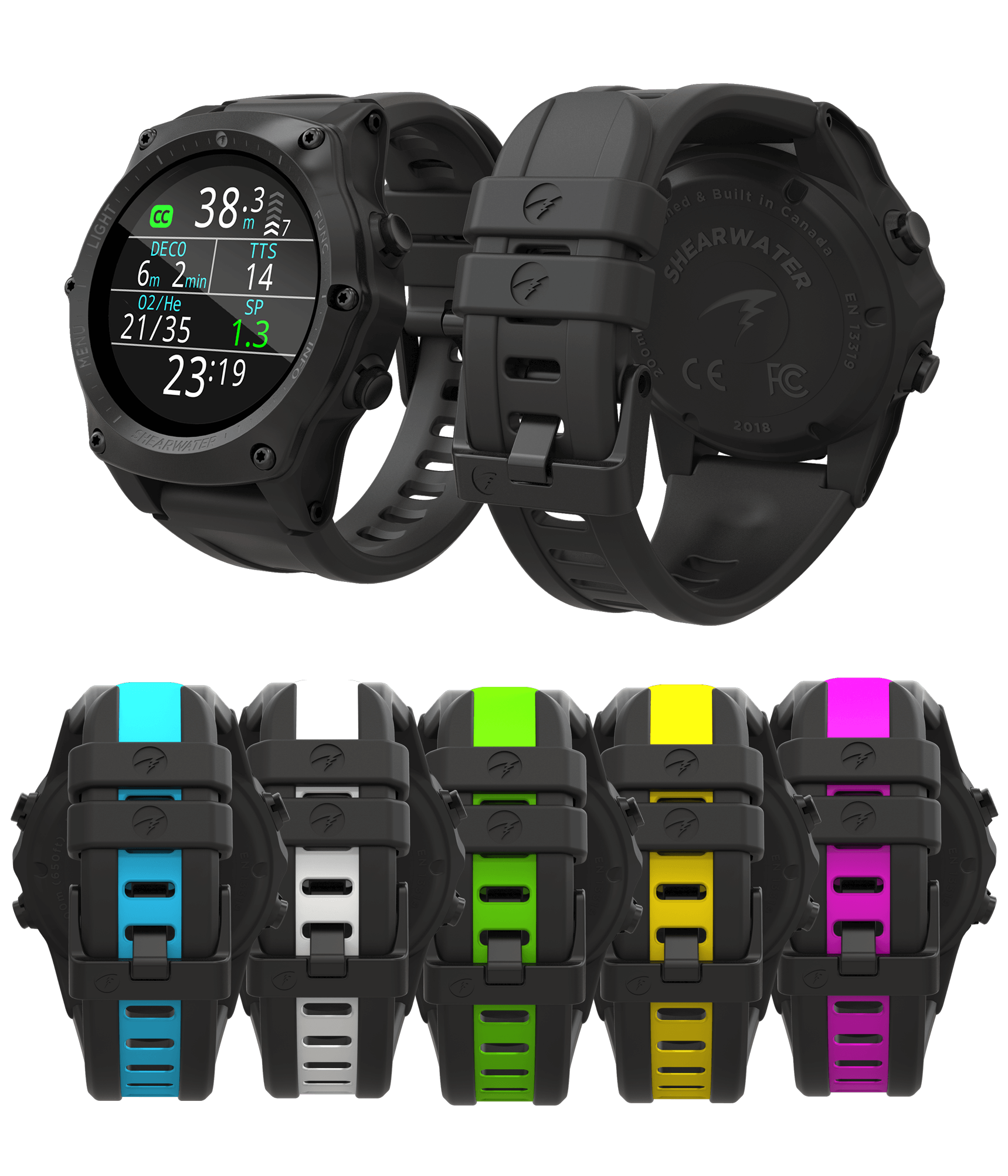 Voile Strap Shearwater Teric Strap Kit - 10 Color Options For Dive ...