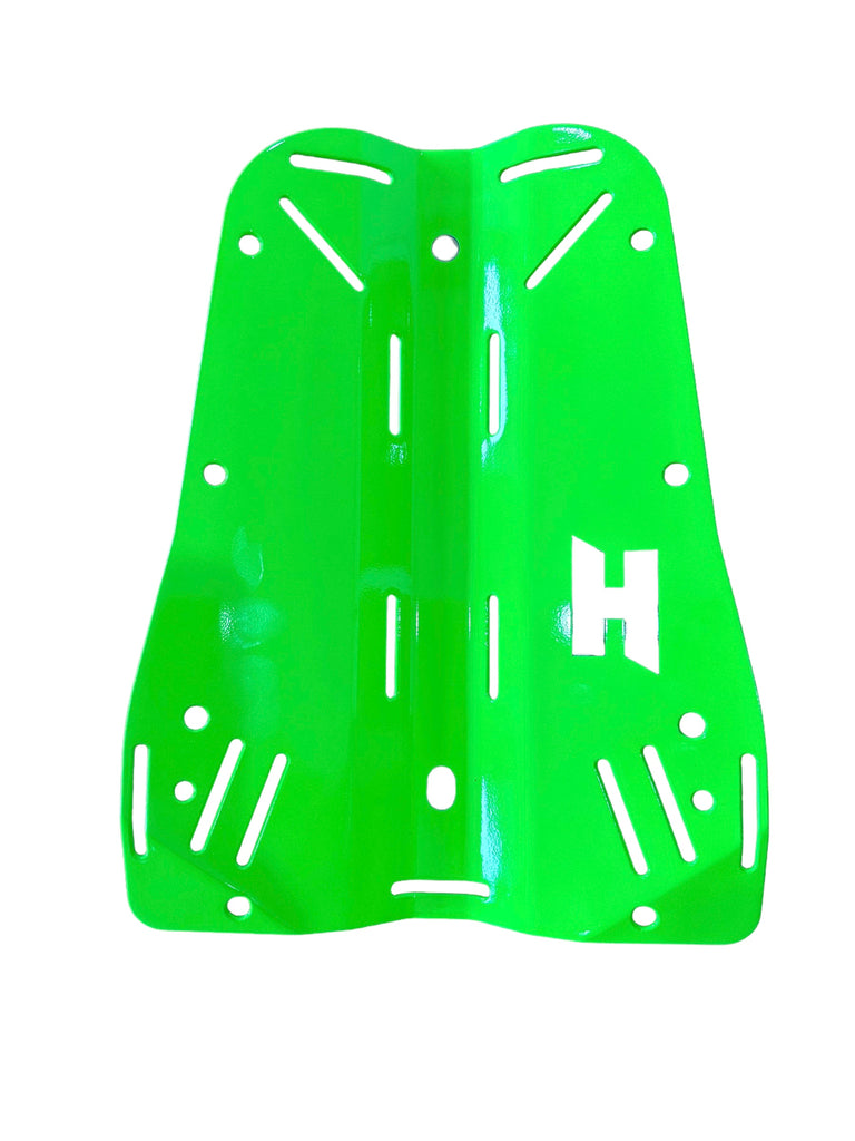 Green dive backplate with H logo