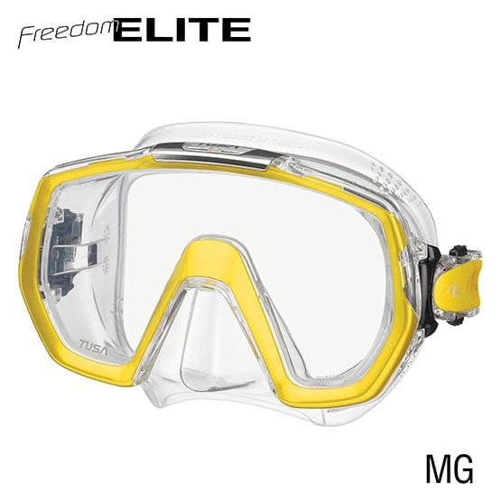 TUSA Freedom Elite diving mask - yellow frame