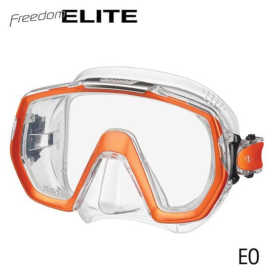 TUSA Freedom Elite diving mask - orange frame