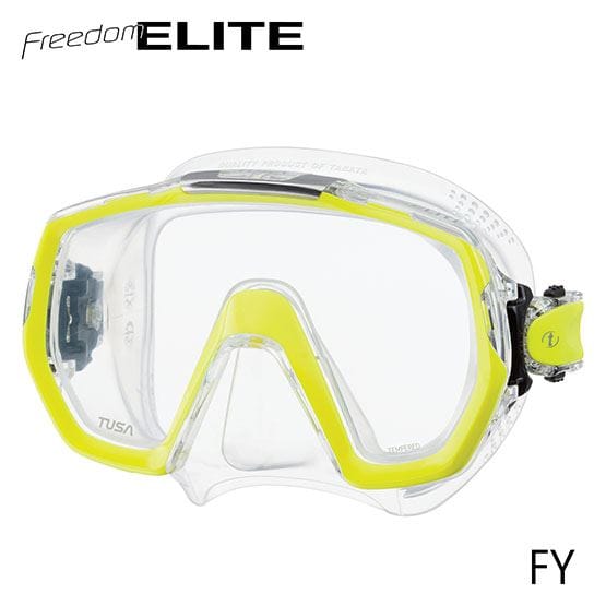 TUSA Freedom Elite yellow dive mask