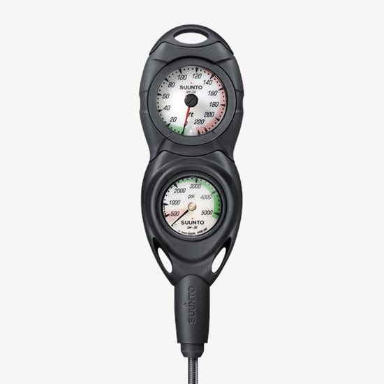 Suunto dive combo gauge showing pressure and depth