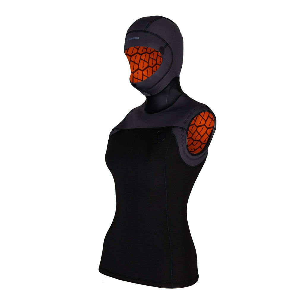 Black diving hood and vest (SU0070110XS)